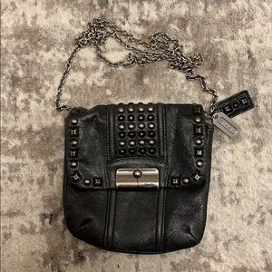 Coach Black Metallic Crossbody Bag